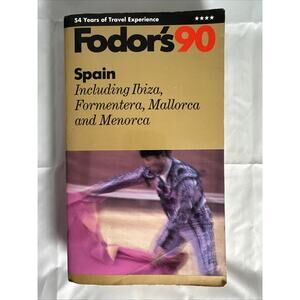1990 Fodor’s 90 Spain Traveler Guide And Book